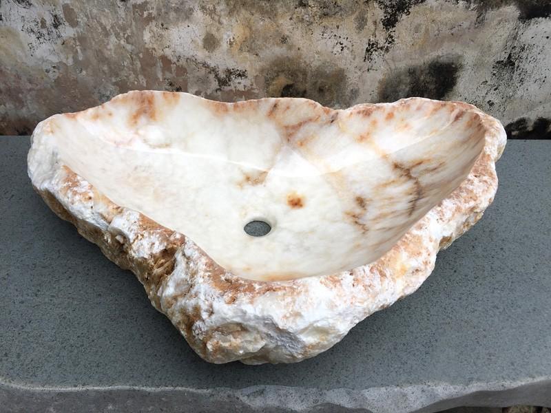 LAVABO DA APPOGGIO DI ONICE POSITANO