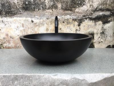 BLACK NATURAL STONE WASHBASIN TURKANA