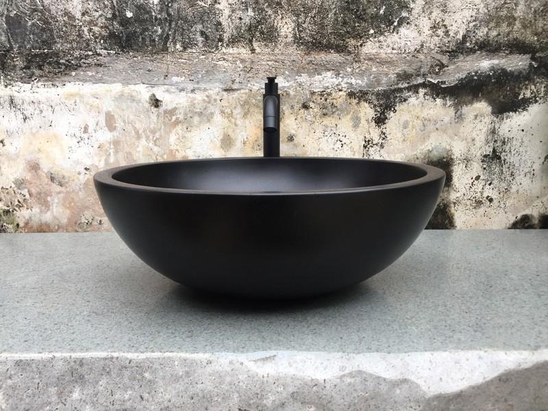 BLACK NATURAL STONE WASHBASIN TURKANA