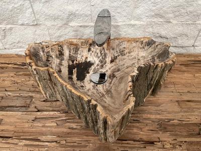 VERSTEINERTES HOLZ WASCHBECKEN LEGIAN