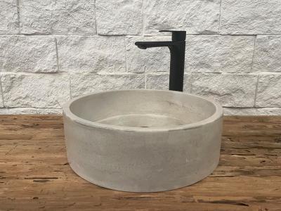 ACHETER VASQUE A POSER ROND EN TERRAZZO GRIS