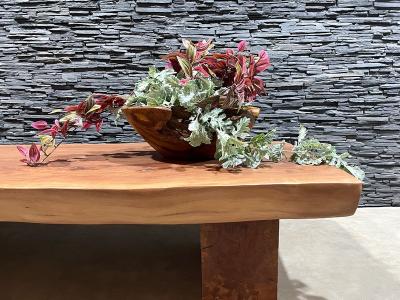 LARGE TV CABINET IN TROPICAL LYCHEE WOOD