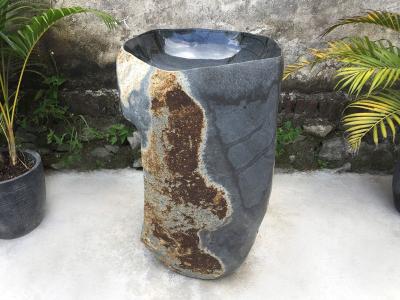 HANDMADE FREESTANDING BASIN WITH RIVER STONE