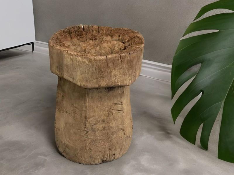 TEAK DECORATIVE STOOL GENOVA