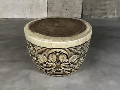 SCULPTED WOODEN COFFEE TABLE MURANO