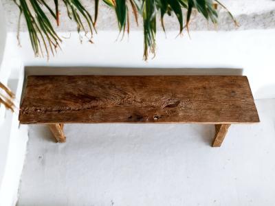 Rustic Solid Wood Bench