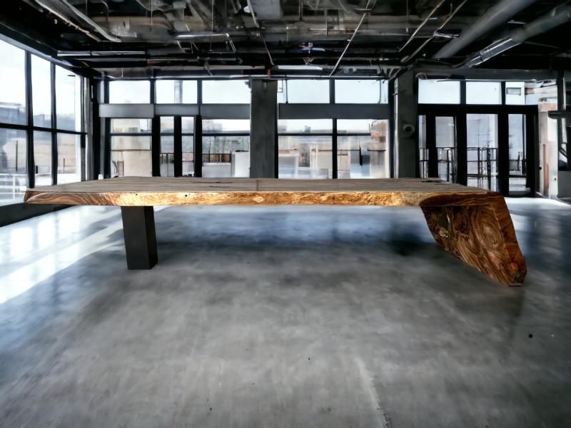 L-SHAPED TABLE IN NATURAL WOOD PORTOFINO