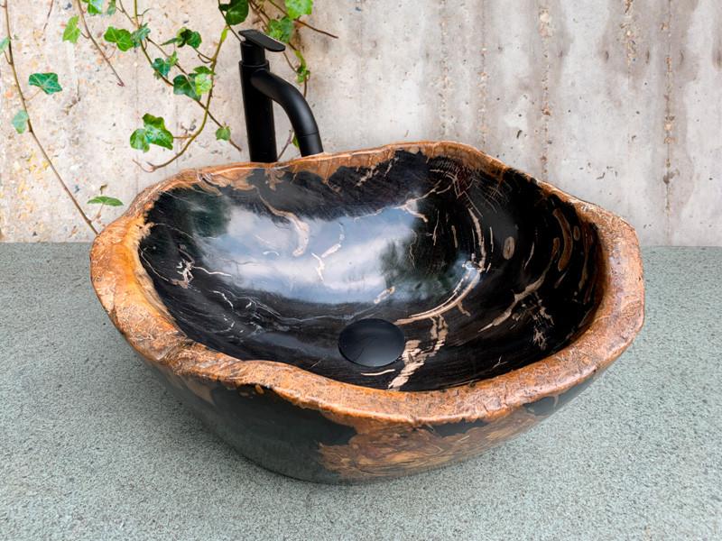 PETRIFIED WOOD WASHBASIN KING