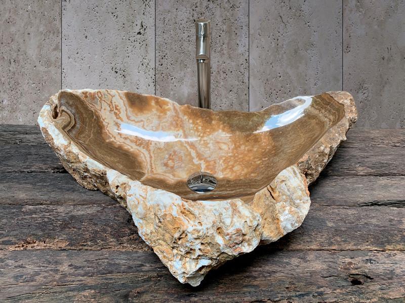 LAVABO DE PEDRA D'ONIX LOANGO