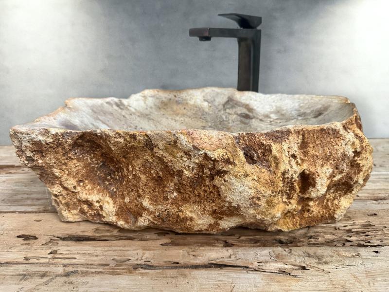 PETRIFIED WOOD WASHBASIN PAUL