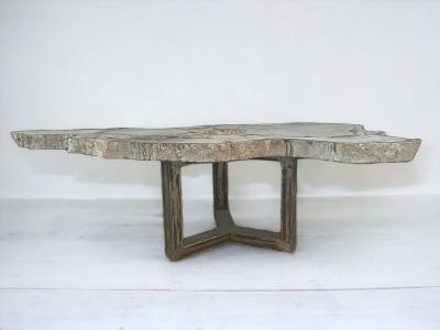 Table Basse en Bois Petrifie - Bianca