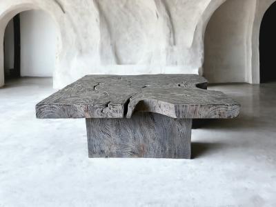 MESA DE CENTRO GRIS DE MADERA PROVENCE