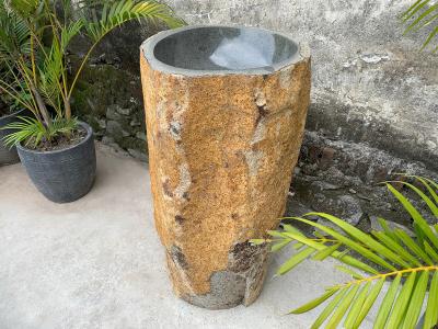 LAVABO PEDESTAL EN PIEDRA SOLIDA IDRIS