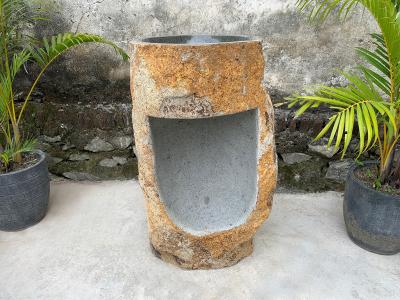 ACQUISTARE LAVABO TOTEM IN PIETRA MASSICCIA IDRIS