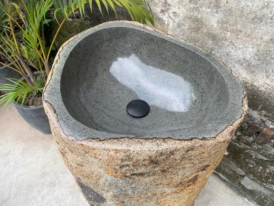 LAVABO GRIS DE PEDRA OXIDADA