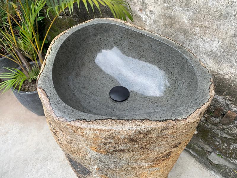 COMPRAR LAVABO TOTEM DE PIEDRA GRIS