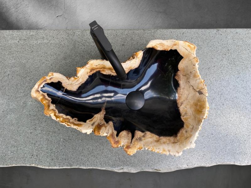 PETRIFIED WOOD WASHBASIN WAGNER