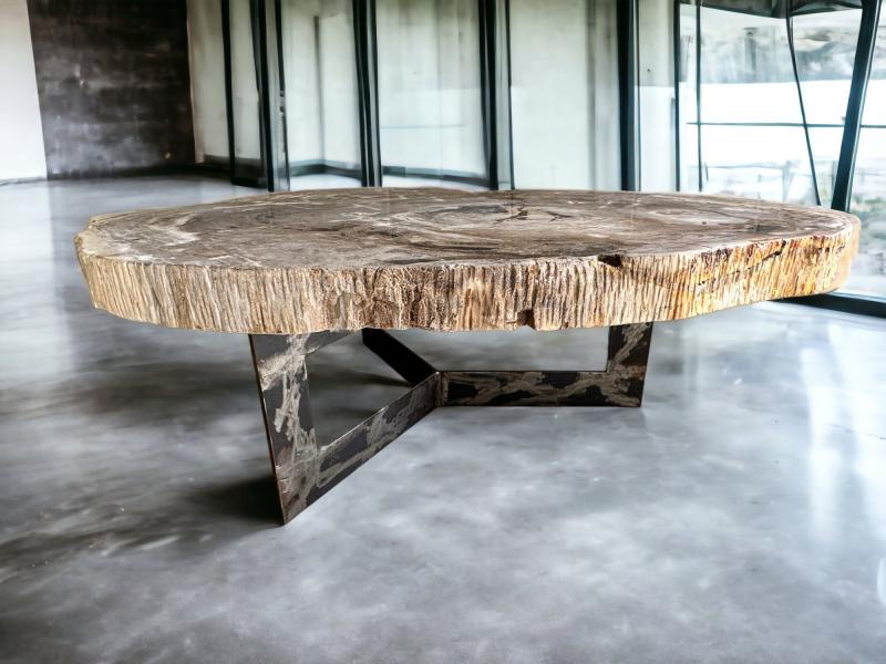 TABLE BASSE EN BOIS PETRIFIE UMA