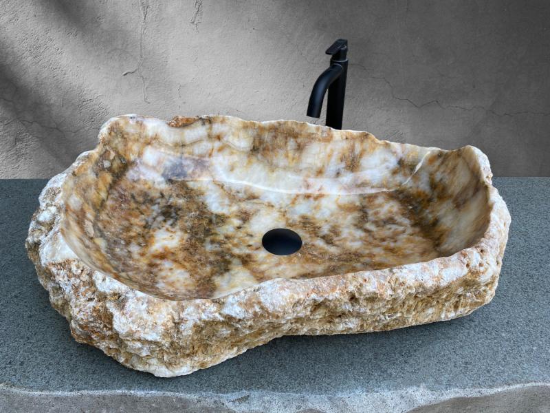 LAVABO DA APPOGGIO DI ONICE RIALTO