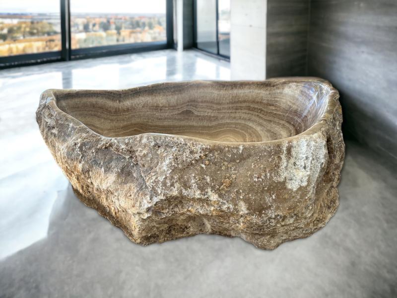 FREESTANDING STONE BATHTUB MONTBLANC