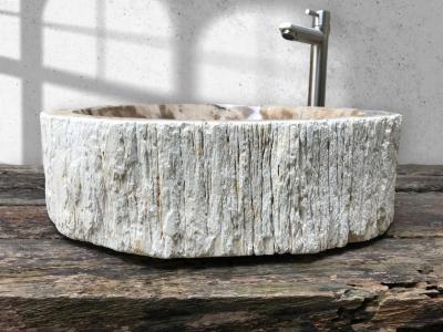 Exclusivo Lavabo de madera petrificada Thierry