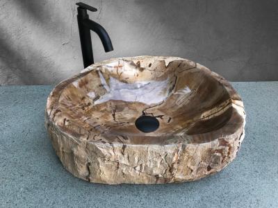 EXCLUSIVE PETRIFIED WOOD WASHBASIN PARIS