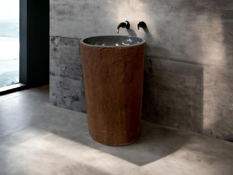 LAVABO TOTEM IN PIETRA NATURALE YVES