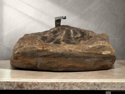 PETRIFIED WOOD WASHBASIN NICOLA