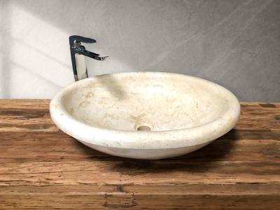 STONE WASHBASIN IN MARBLE ROSEA