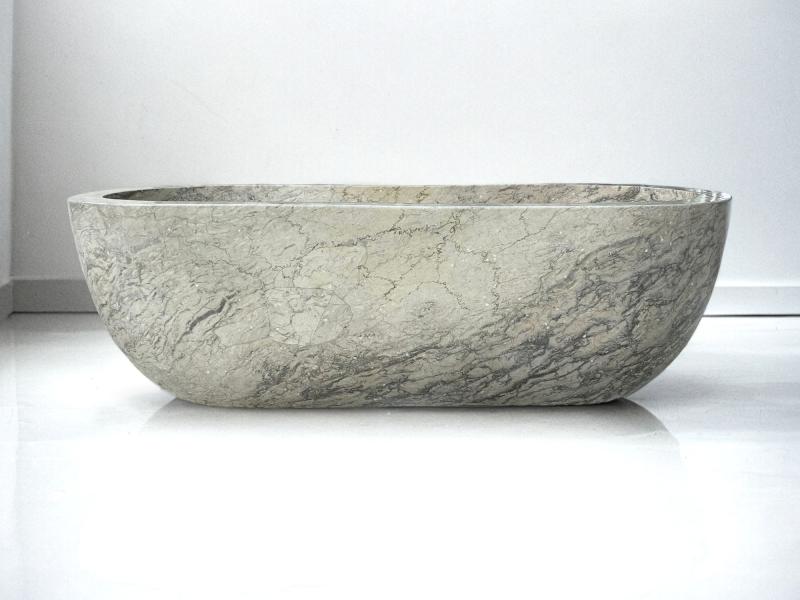 BUY GREY MARBLE BATHTUB PORTIER