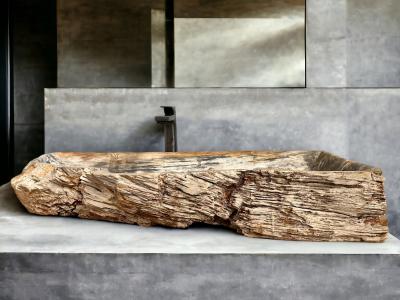 LAVABO DA APPOGGIO IN LEGNO FOSSILIZZATO HAMILTON