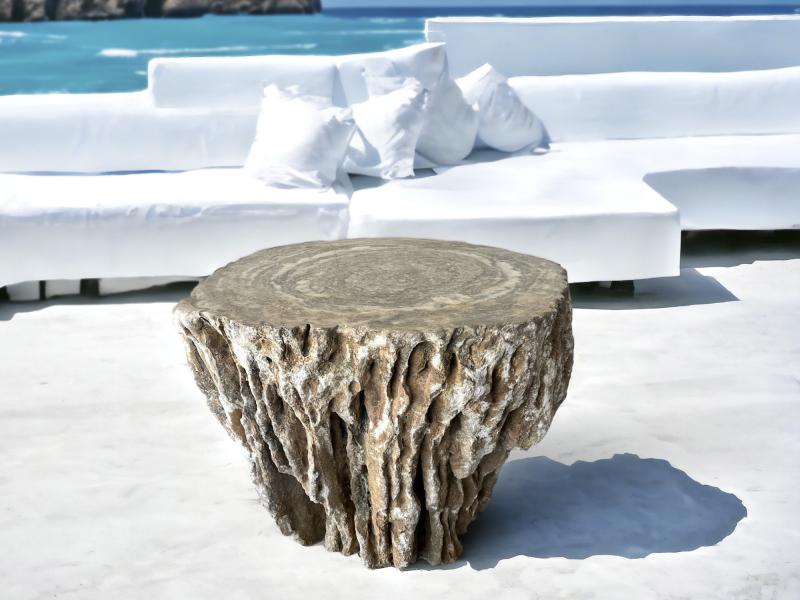 SOLID STONE COFFEE TABLE TREASURE