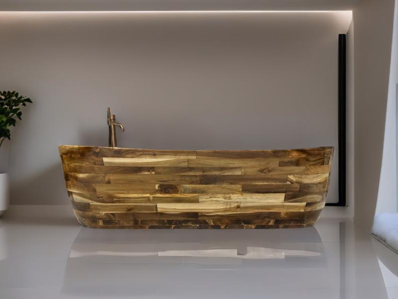 FREESTANDING WOODEN BATHTUB JEWEL