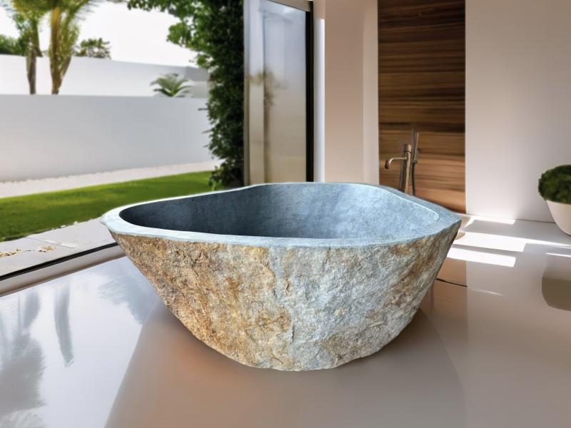 NATURAL STONE BATHTUB LOANA