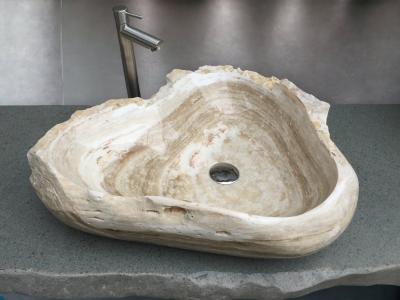 EXCLUSIVO LAVABO DE ONIX DE PIEDRA BLANCA