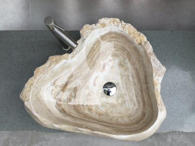 EXCLUSIVO LAVABO DE PIEDRA DE ONIX BLANCO