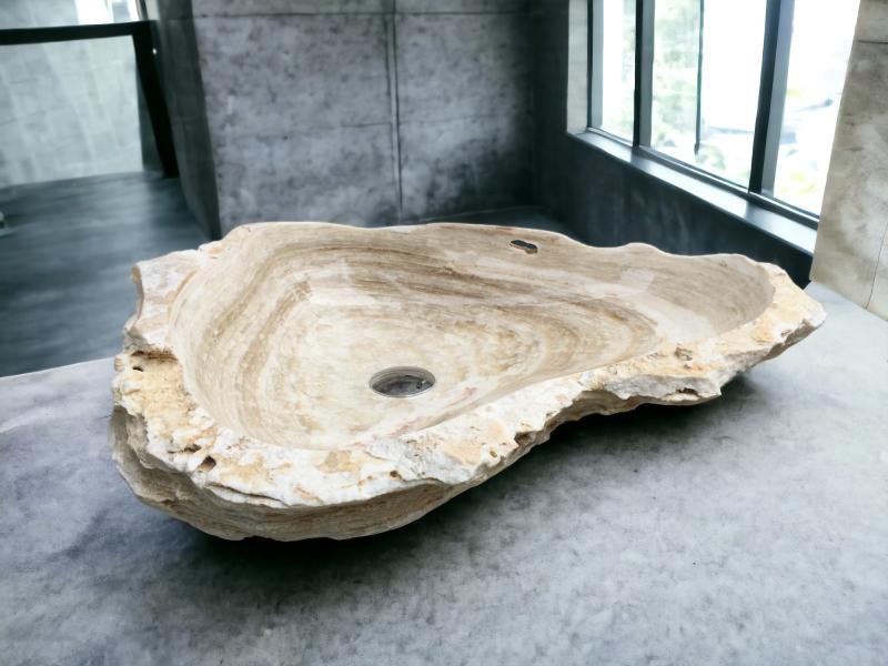 WHITE STONE ONYX SINK