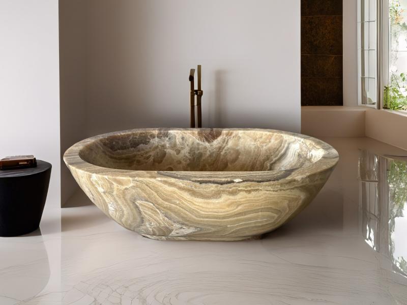 FREESTANDING STONE BATHTUB SARDINIA