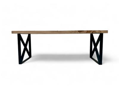 WOOD AND METAL DINING TABLE BUDAPEST