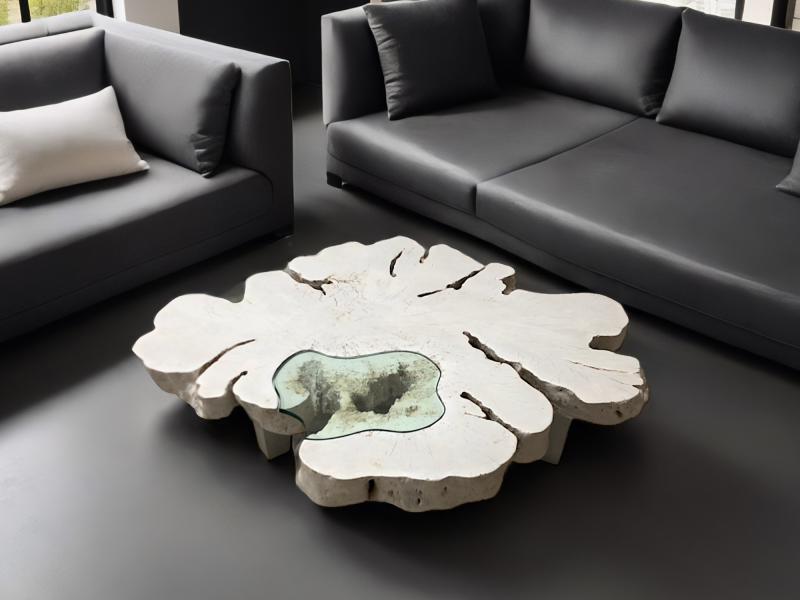 WHITE COFFEE TABLE