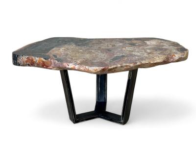 ACHETER TABLE BASSE EN BOIS PETRIFIE ANDRY