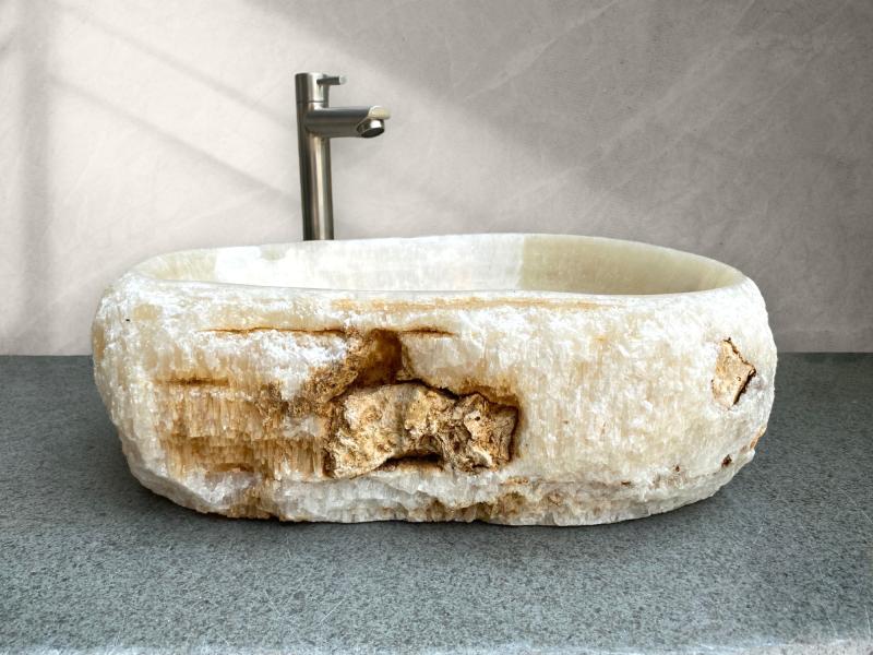 NATURAL STONE WASHBASIN OLIVIER