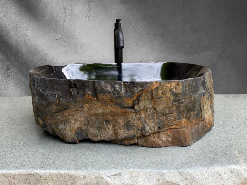 VASQUE DE BAIN EN BOIS FOSSILISE BLAKE