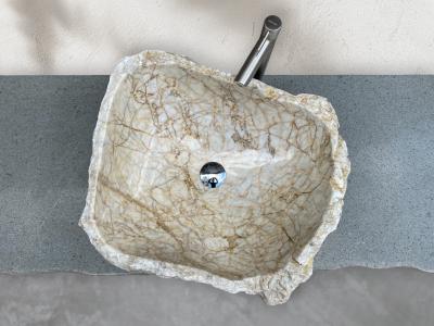 LAVABO IN PIETRA NATURALE BIANCO GRECO