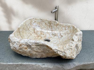 LAVABO CLASICO DE PIEDRA NATURAL GRIEGO