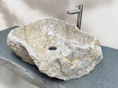 EXCLUSIVE WHITE NATURAL STONE WASHBASIN GREEK