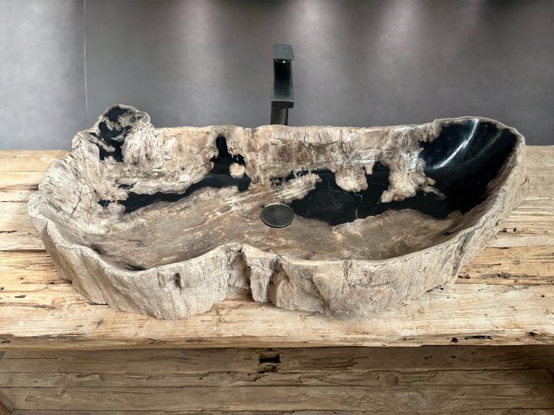 LAVANDINO IN LEGNO FOSSILE ANGO