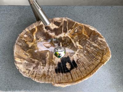 LAVABO DA APPOGGIO IN LEGNO FOSSILE MOLDAVA