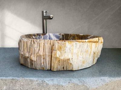 OCHRE AND BEIGE WASHBASIN MOLDAVA