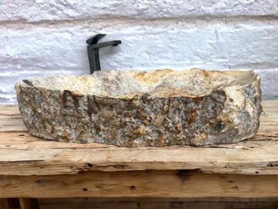 WASCHBECKEN AUS VERSTEINERTEM HOLZ KLAUS